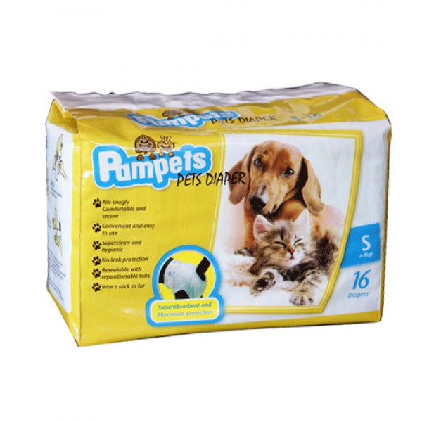 Pampets Pet Diaper S 16pcs