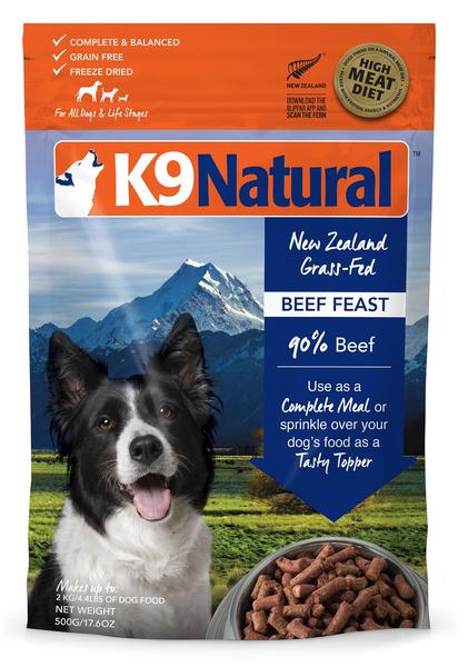 K9 Natural Freeze Dried Beef Feast - 3 Sizes