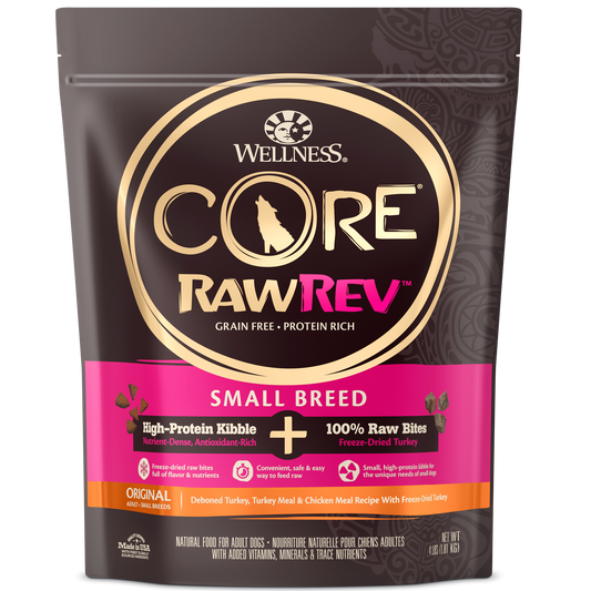 Wellness Core RawRev Small Breed Original - 4lbs & 10lbs