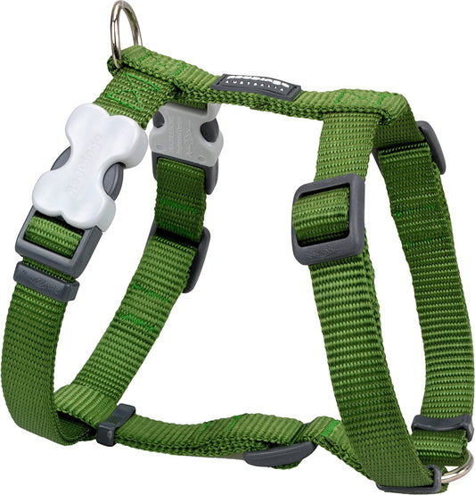 Red Dingo Dog Harness Classic - Green - Available In S, M, ML & L