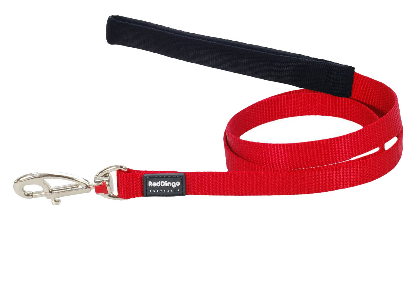 Red Dingo Dog Fixed Length Lead Classic - Red - Available In S, M, ML & L