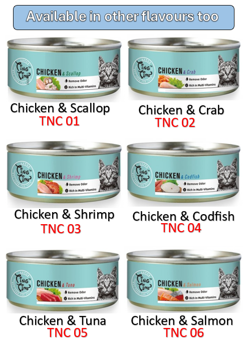 Ting Time Chicken & Tuna for Cats 95g (TNC05) NEW