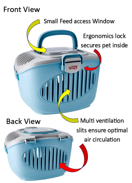 Living World Paws2Go Small Pet Carrier 60898