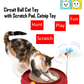 43000-Catit 3-in-1 Play - Circuit Ball Toy with Scratch Pad