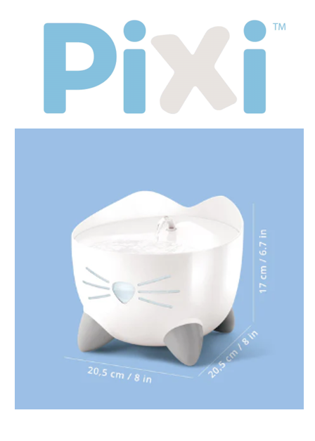 Catit PIXI Fountain Stainless Steel for Cats 2.5L (43720)