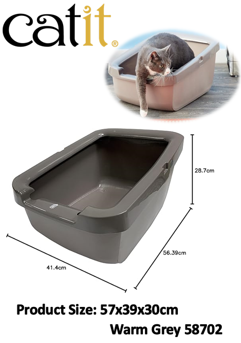 Catit 58702 Rimmed Cat Pan