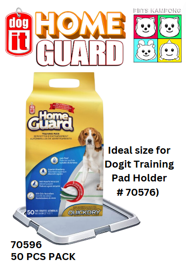 Dogit 70596 Home Guard Training Pad 50 Pack - 56 cm x 56 cm (22" x 22")