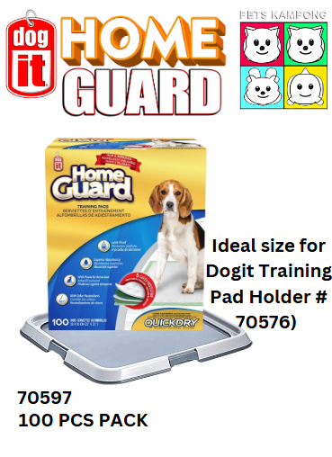 Dogit 70597 Home Guard Training Pad 100 Pack - 56 cm x 56 cm (22" x 22")