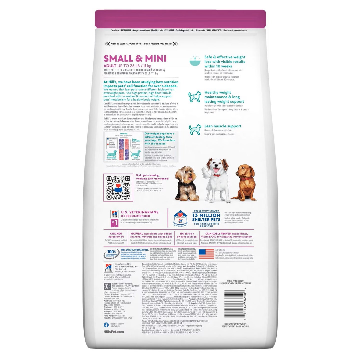 Science Diet Canine Small & Mini Perfect Weight Adult 4lbs