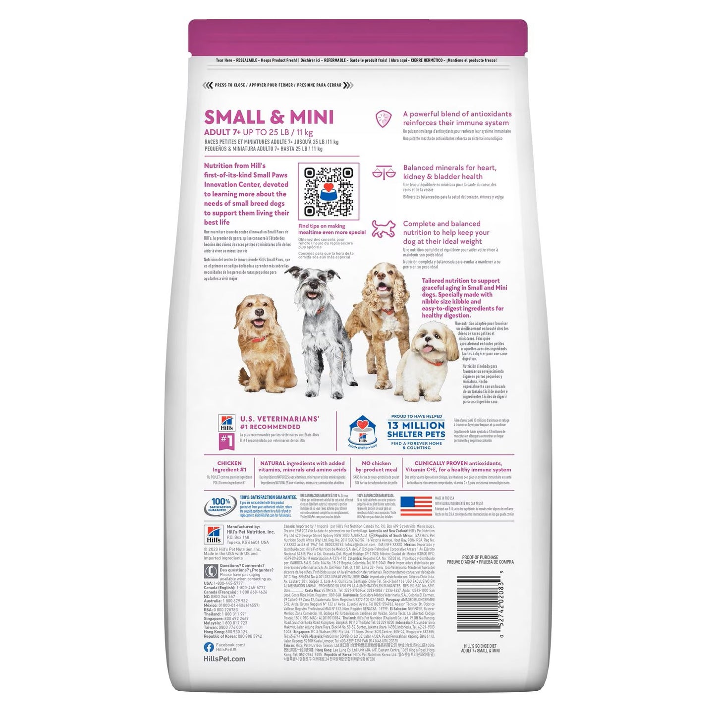 Science Diet Canine Small & Mini Adult 7+ 15.5lbs