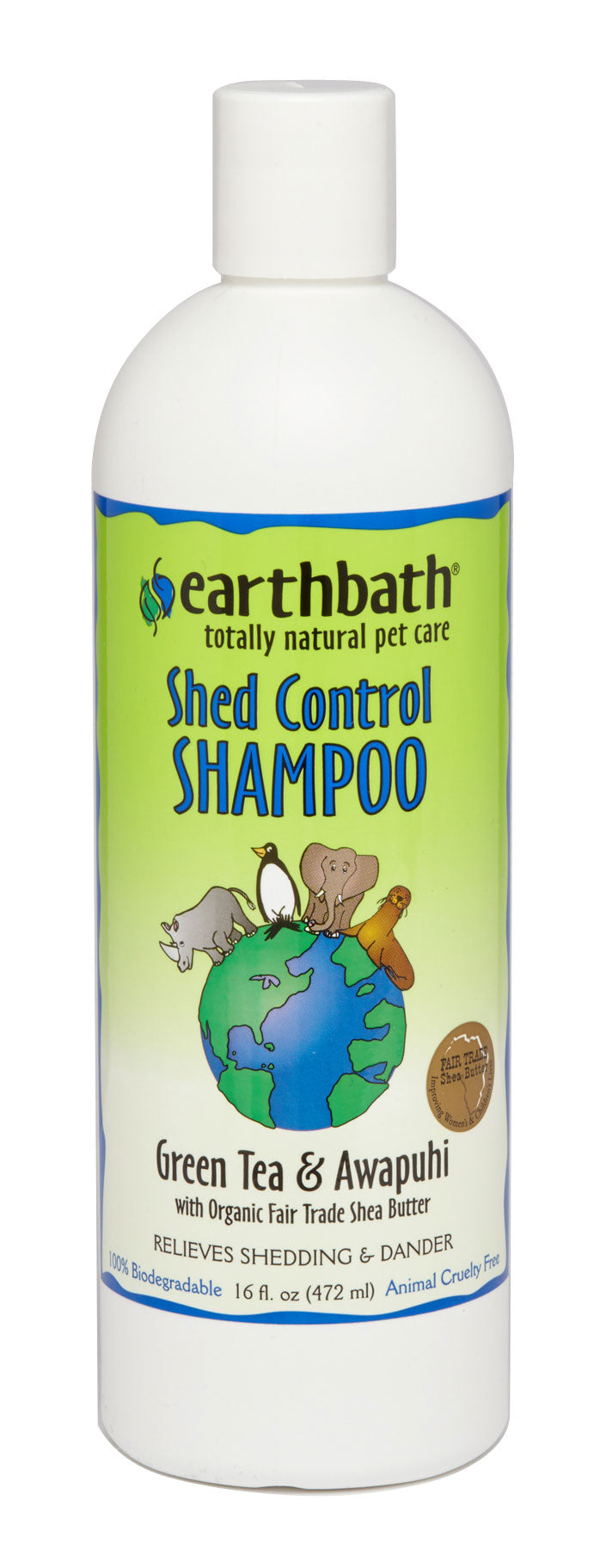 Earthbath Shampoo Green Tea & Awapuhi Shed Control