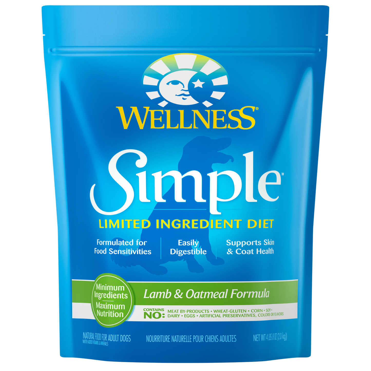 Wellness Simple Limited Ingredient Diet Lamb & Oatmeal - Available in 26lbs