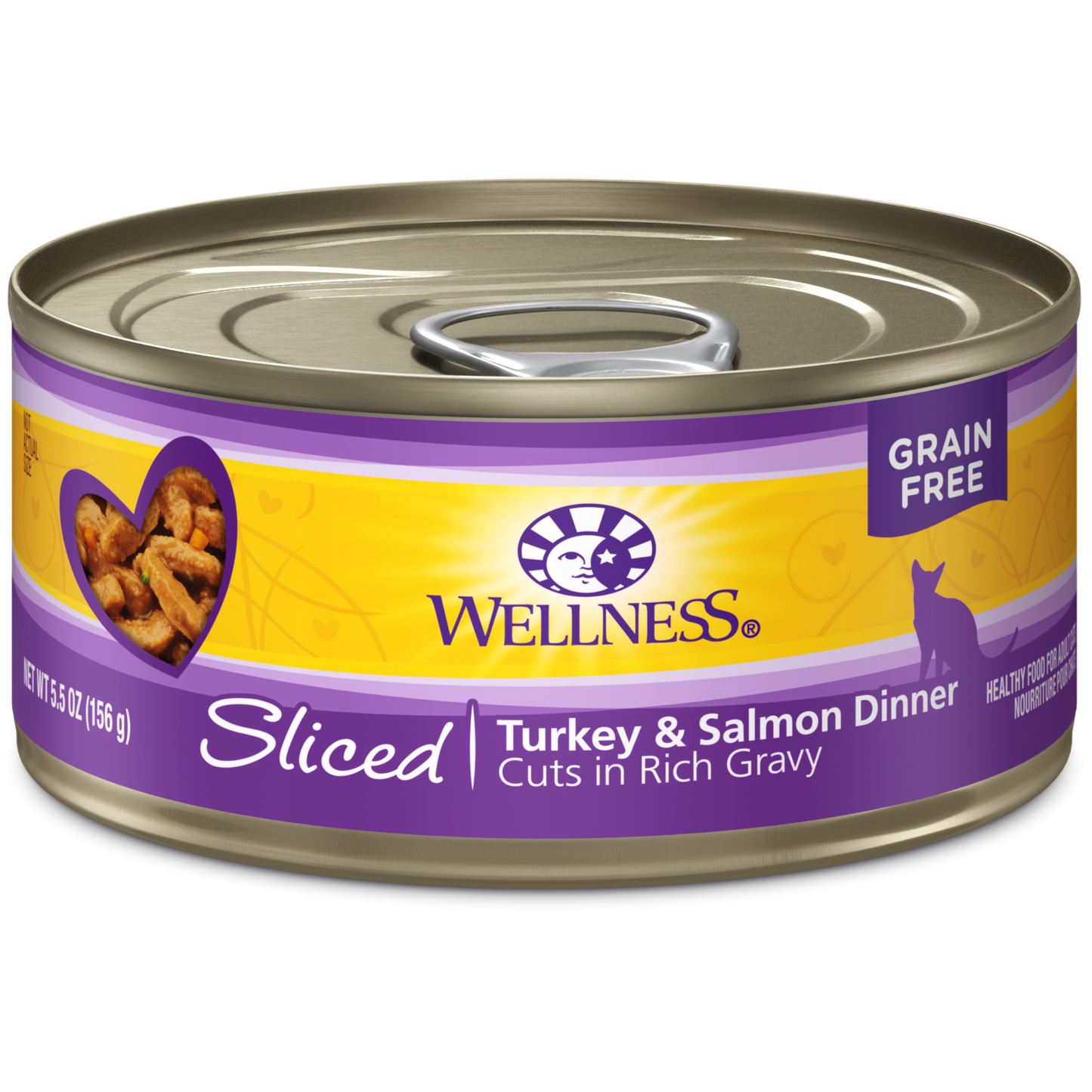 Wellness Cat Canned Complete Health™ Sliced Turkey & Salmon Dinner 5.5oz