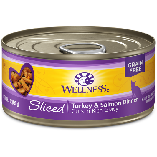 Wellness Cat Canned Complete Health™ Sliced Turkey & Salmon Dinner 5.5oz