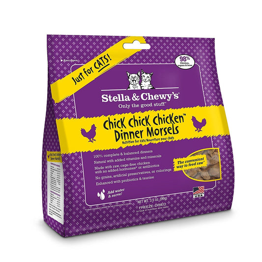 Stella & Chewy Cat Freeze Dried Dinner Morsels Chick, Chick, Chicken - Available in 9oz & 18oz