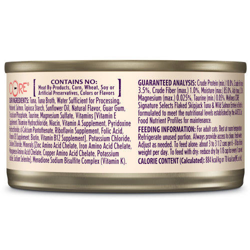 Wellness Cat CORE Signature Selects Flaked Skipjack Tuna & Salmon 5.3oz